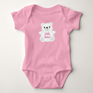 Pink Polar Bear Baby Dusche Baby Strampler