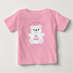 Pink Polar Bear Baby Dusche Baby T-shirt