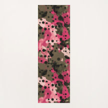 Pink Polcamo Polka Dot und Camouflage Hybrid