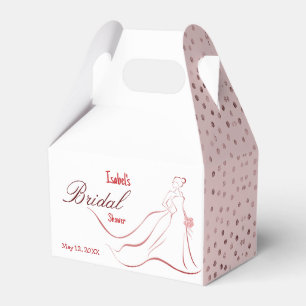 Pink Polka Brautparty Fevor Box Geschenkschachtel