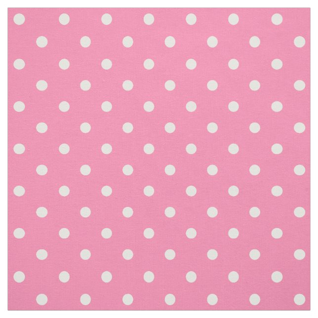 Pink Polka Dosen Fabric Stoff (Muster)