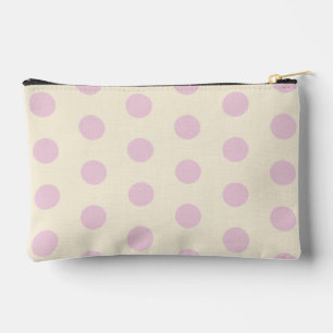 Pink Polka Dot Accessory Pouch Zubehörtasche