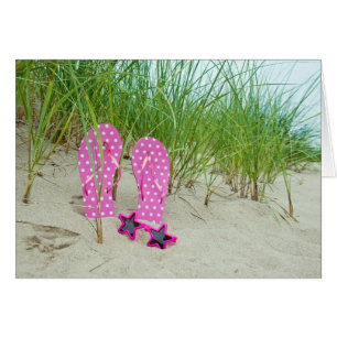 Pink Polka Dot Flip-Flops