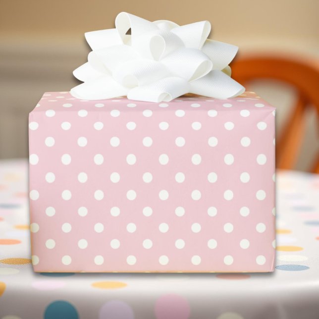 Pink polka dot Geschenkpapier (Von Creator hochgeladen)
