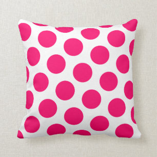 Pink Polka Dot Kissen