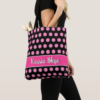 Pink Polka Dot Personalisierter Name
