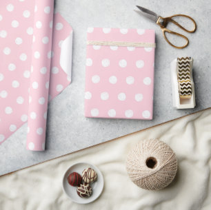 Pink Polka Dot Wrapping Paper Geschenkpapier