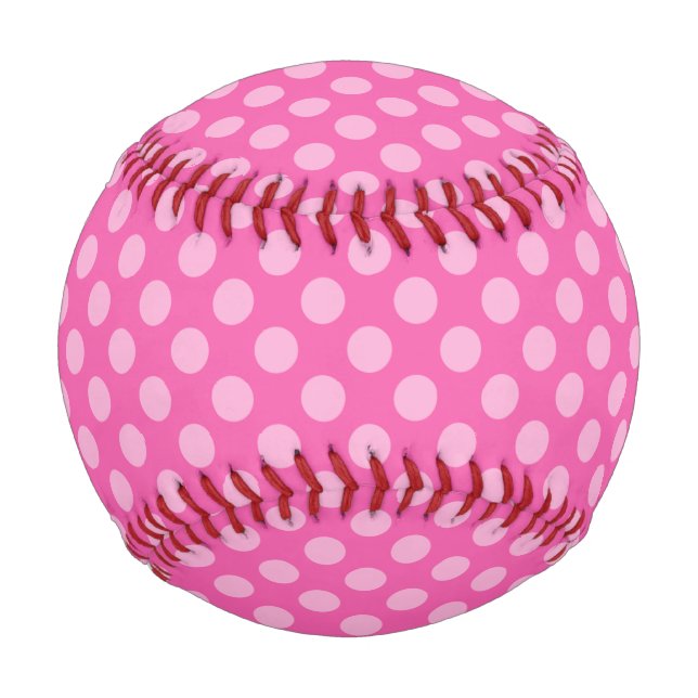 Pink Polka Dots Baseball (Rückseite)