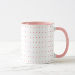 Pink Polka Dots Combo Kaffee Tasse