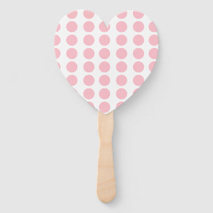 Pink Polka Dots Design Fächer