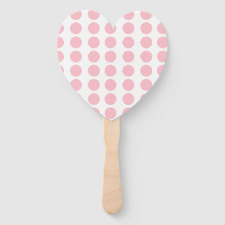 Pink Polka Dots Design Fächer