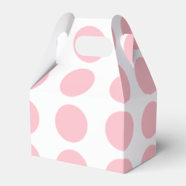 Pink Polka Dots Design Geschenkschachtel (Vorderseite)