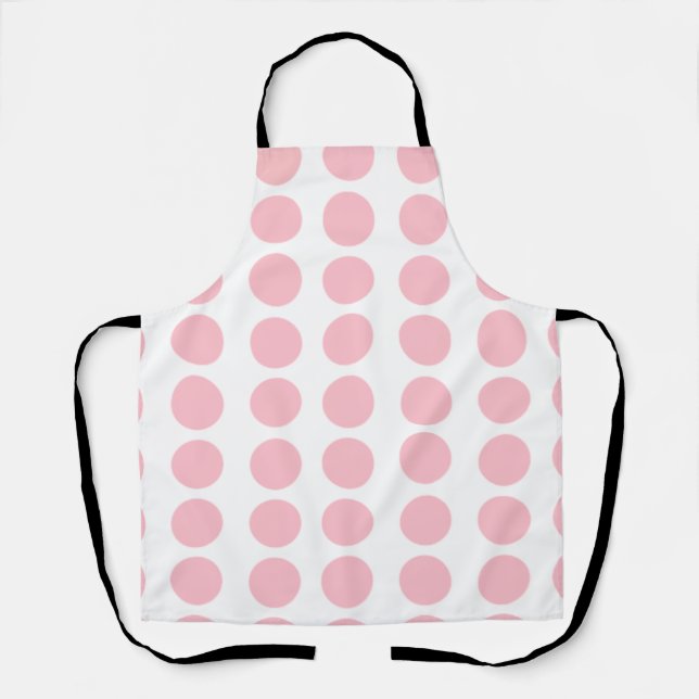 Pink Polka Dots Design Schürze (Vorderseite)