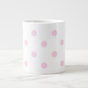 Pink Polka Dots Jumbo-Tasse