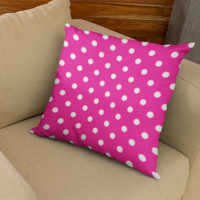 Pink Polka Dots Kissen (Von Creator hochgeladen)