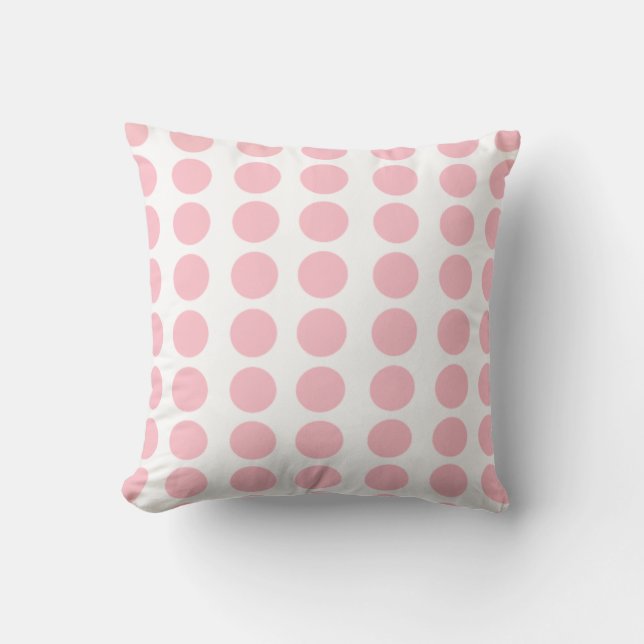 Pink Polka Dots Kissen (Vorderseite)