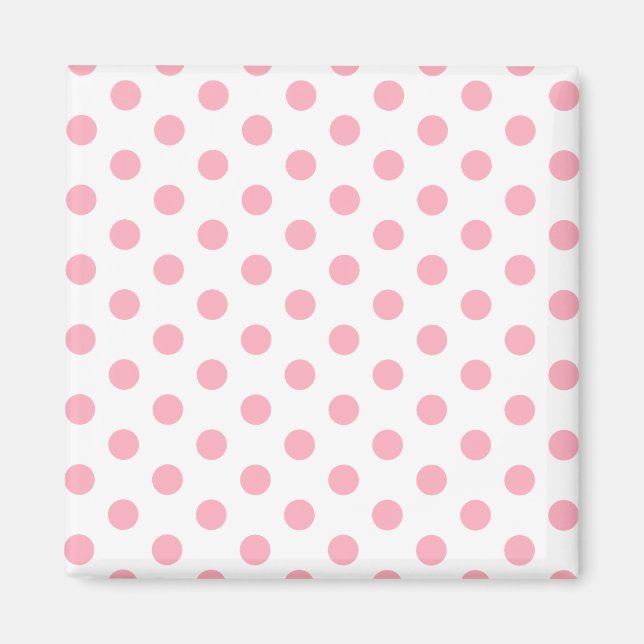 Pink Polka Dots Magnet (Vorne)