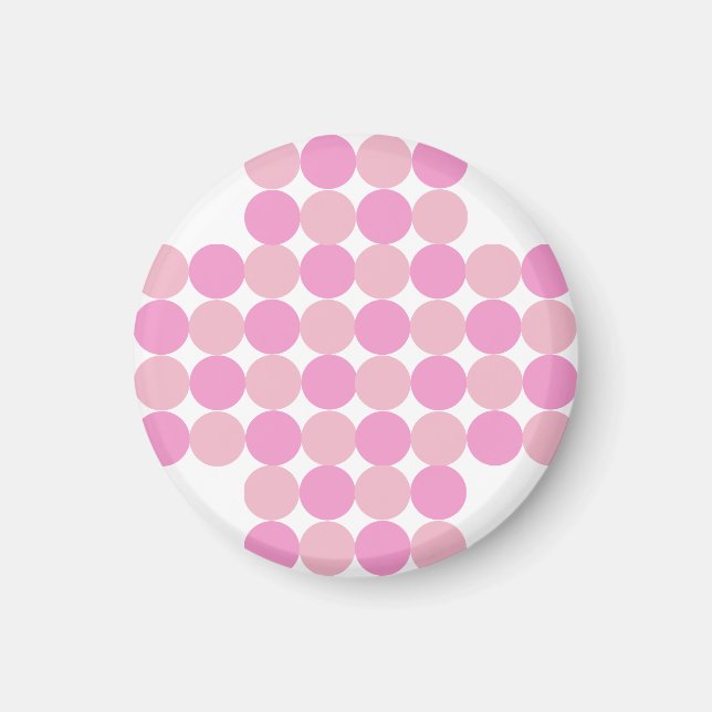 Pink Polka Dots Magnet (Vorne)