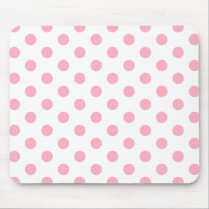 Pink Polka Dots Mousepad