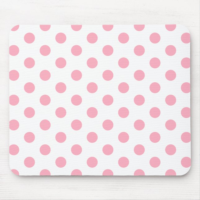 Pink Polka Dots Mousepad (Vorne)