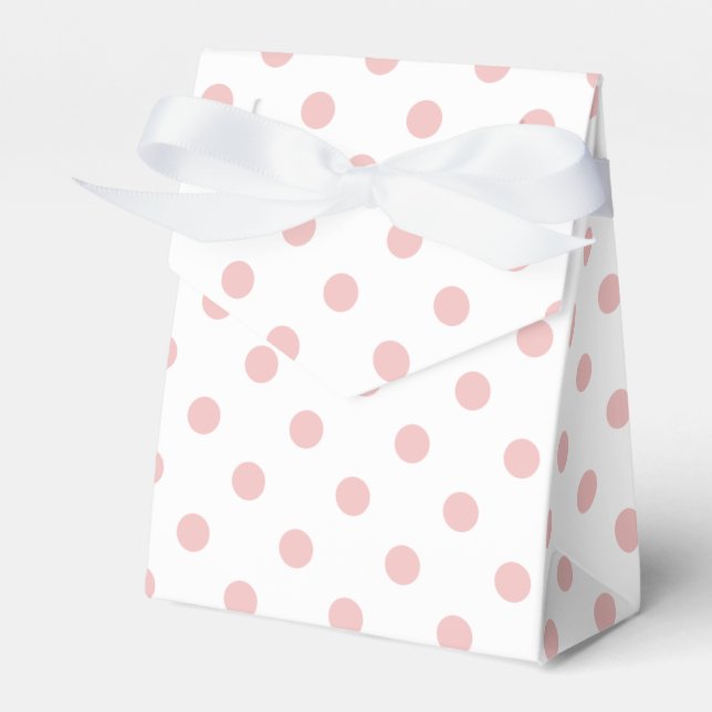 Pink Polka Dots Muster Geschenkschachtel (Vorderseite)
