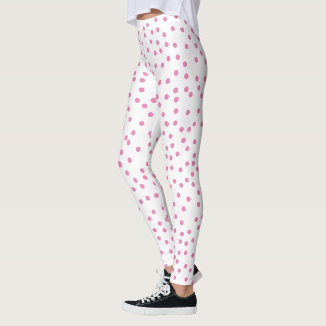 Pink Polka Dots Niedlich & Preppy Leggings (Links)