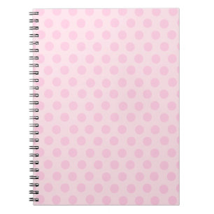 Pink Polka Dots Notebook Notizblock