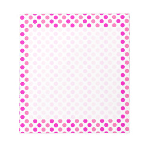 Pink Polka Dots Notizblock