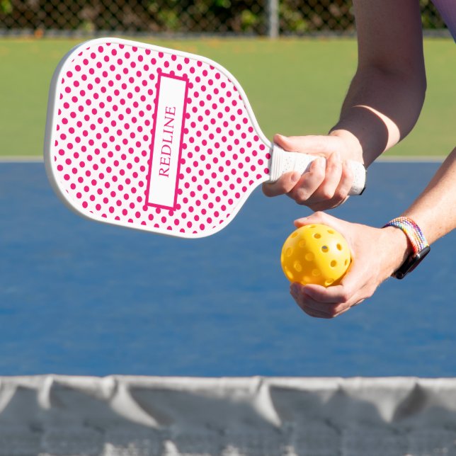 Pink Polka dots Pickleball Schläger (InSitu)