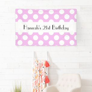 Pink Polka Dots, Polka Dot Pattern, Dots, Geburtst Banner