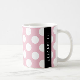Pink Polka Dots, Polka Dot Pattern, Ihr Name Kaffeetasse