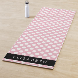 Pink Polka Dots, Polka Dot Pattern, Ihr Name Yogamatte