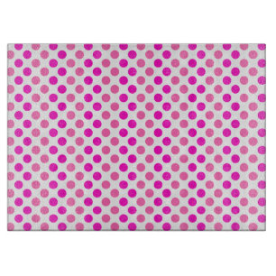 Pink Polka Dots Schneidebrett