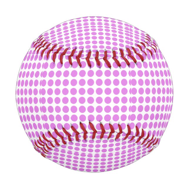 Pink Polka dots Thunder_Cove Baseball (Vorderseite)