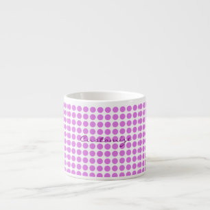 Pink polka dots Thunder_Cove jede Farbe Espressotasse