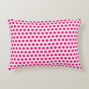 Pink Polka Dots White Custom Colors Niedlich Hübsc Dekokissen