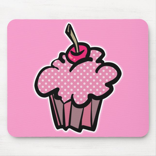 Pink Polka Mousepad (Vorne)