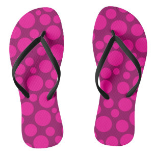 Pink-Polka-Punkt Flip Flops