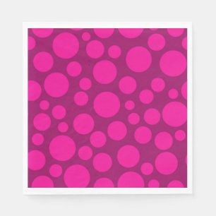 Pink-Polka-Punkt Serviette