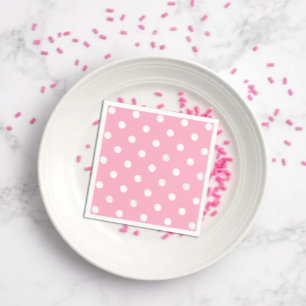 Pink-Polka-Punkte Serviette