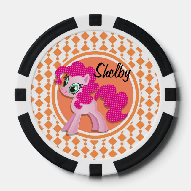 Pink Pony Pokerchips (Vorderseite)