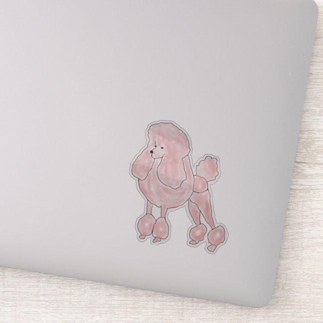 Pink Poodle Aufkleber (Detail)