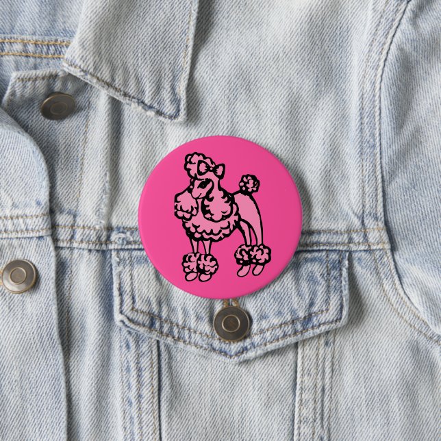 Pink Poodle Button (Beispiel)