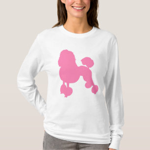 PINK POODLE DOG Women Long Sleeve T-Shirt