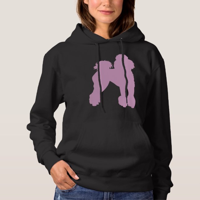 Pink Poodle Hoodie (Vorderseite)