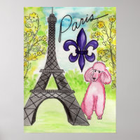 Pink Poodle in Paris