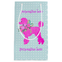 Pink Poodle Party Personalisierte Geschenktasche