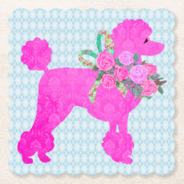 Pink Poodle Party Supplier Untersetzer