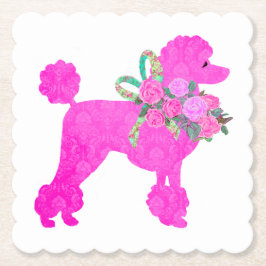 Pink Poodle Party Supplier Untersetzer