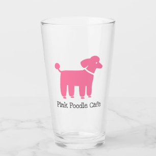 Pink Poodle Personalisiert Hund Lover trinkt Glas
